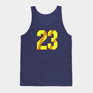 Fastpitch Softball Number 23 #23 Softball Shirt Jersey Uniform Favorite Player Biggest Fan Tank Top